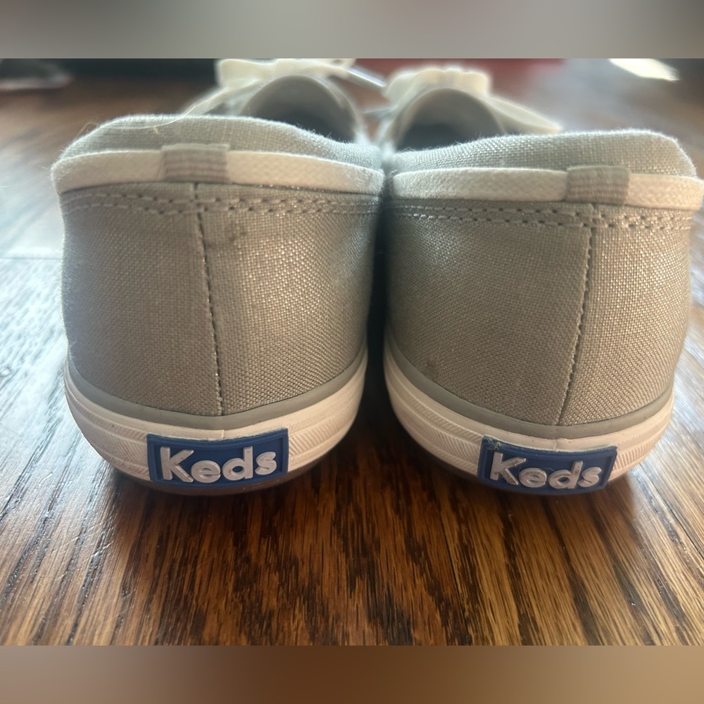 Keds Ortholite Boat Shoes Size 7M Shimmer Canvas - Picture 6 of 6